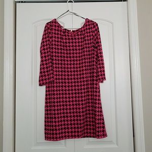 Black and pink dress